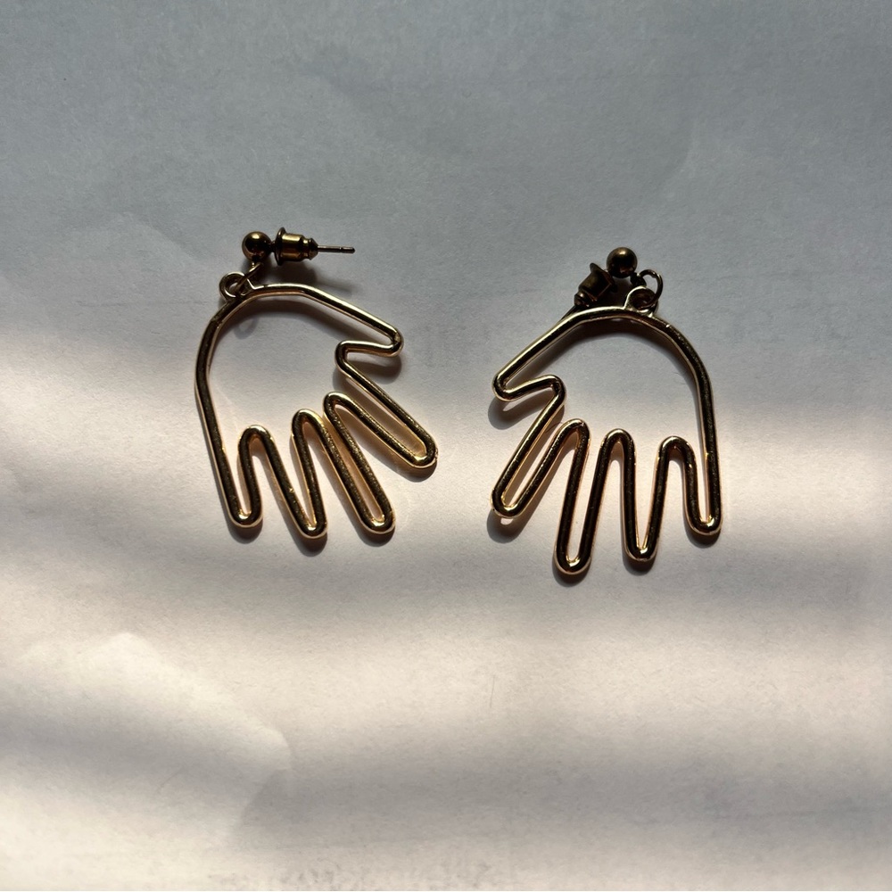 Dangly hand earrings!